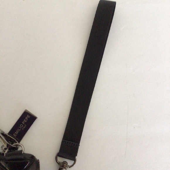EMILIO PEPE BLACK ORIGAMI CHAIN BAG CLUTCH - Picture 4 of 13